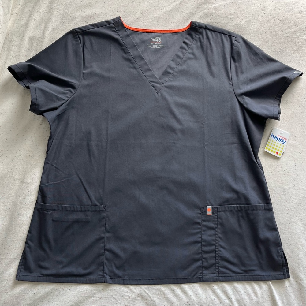 NWT Code Happy scrub top